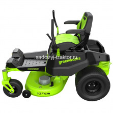 Райдер садовый аккумуляторный Greenworks GC82ZT107, 82V, без АКБ и ЗУ