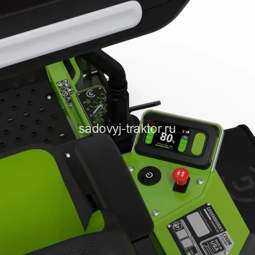 Райдер садовый аккумуляторный Greenworks ZTC152, 82V, 152 см, с АКБ 24 с нулевым радиусом разворота