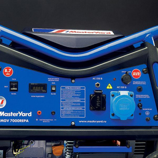 Бензогенератор MasterYard MGV 7000REPA в комплекте ATS